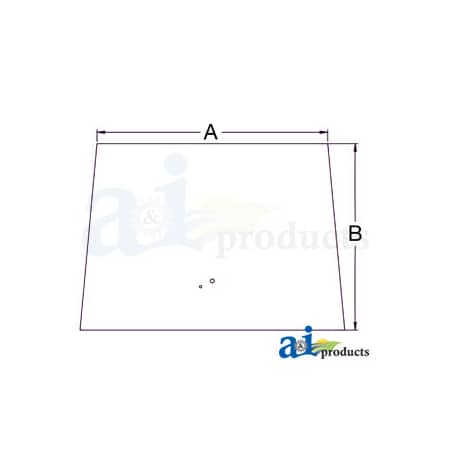 A & I Products Glass; Front Windshield 36.5" x50.25" x0.75" A-4274322M1